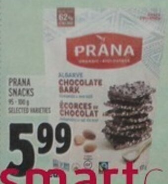 Metro Prana Snacks offer