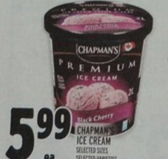 Metro Chapman's Ice Cream offer