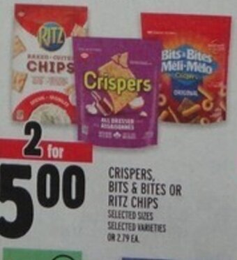 Metro Crispers, Bits & Bites or Ritz Chips offer