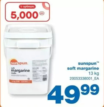 Wholesale Club Sunspun soft margarine offer