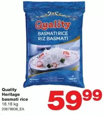 Wholesale Club Quality heritage basmati rice offer