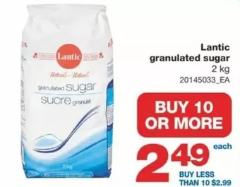 Wholesale Club Lantic granulated sugar offer