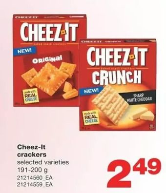 Wholesale Club Cheez-it crackers offer