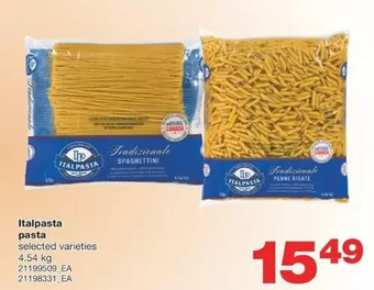 Wholesale Club Italpasta pasta offer