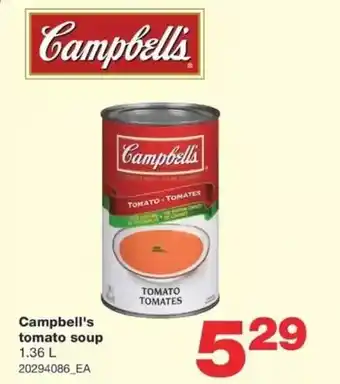 Wholesale Club Campbell's tomato soup offer