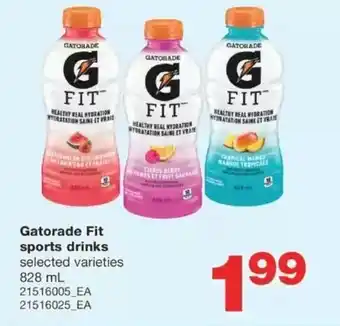 Wholesale Club Gatorade fit sports drinks offer
