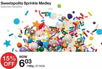 Bulk Barn Sweetapolita sprinkle medley offer
