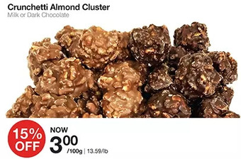 Bulk Barn Crunchetti almond cluster offer