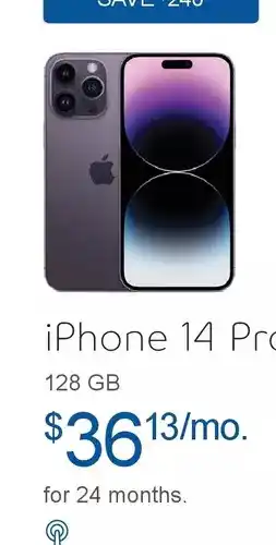 Bell Iphone 14 pro max offer