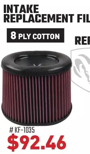 JB's Power Centre S&b intake replacement filter offer