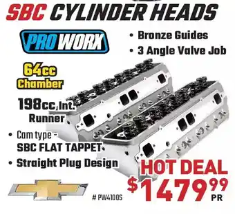 JB's Power Centre Proworx sbc cylinder heads offer