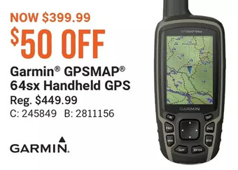 Cabela's Garmin gpsmap 64sx handheld gps offer