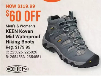 Cabela's Keen koven mid waterproof hiking boots offer