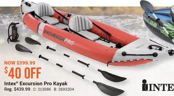 Cabela's Intex excursion pro kayak offer
