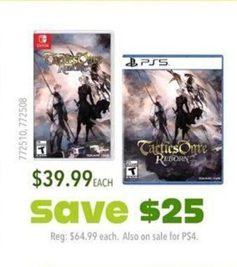 EB Games PS5 tactics ogre reborn 772508 offer