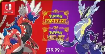 EB Games Pokémon Scarlet , Pokémon Violet offer