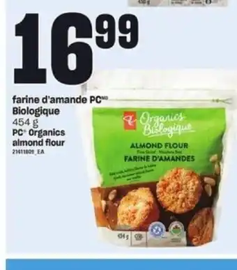Provigo PC organics almond flour 454g offer