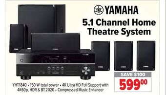 2001 Audio Video Yamaha 5.1 channel home theatre system offer
