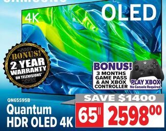 2001 Audio Video Samsung 65" quantum hdr oled 4k offer