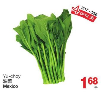 T&T Supermarket Yu-choy offer