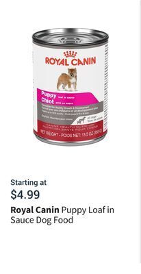 Petvalu Puppy loaf in sauce dog food offer