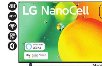 Leon's Lg 75" 4k nano75 led trumotion 120 smart tv with thinq ai - 75nano75uqa offer