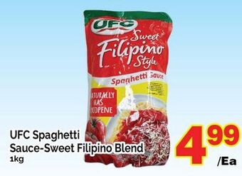 T&T Supermarket Ufc spaghetti sauce-sweet filipino blend, 1kg offer