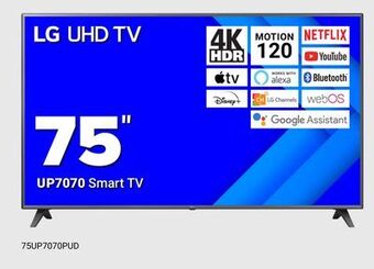 Visions Electronics Lg 75" up7070 uhd smart tv offer