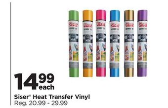 Michaels Siser® heat transfer vinyl offer