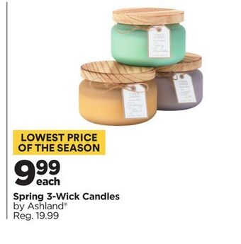 Michaels Spring 3-wick candles by ashland® offer