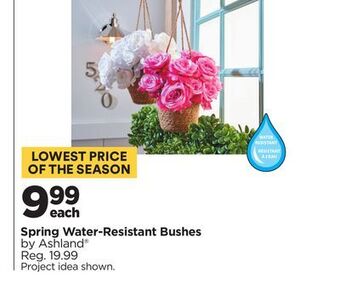 Michaels Spring water-resistant bushes by ashland® offer