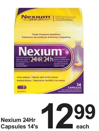 Pharmasave Nexium 24hr capsules offer