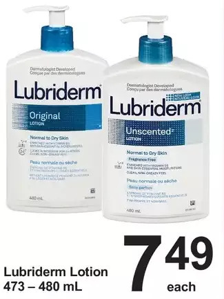 Pharmasave Lubriderm lotion offer