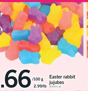 Fortinos Easter rabbit jujubes offer