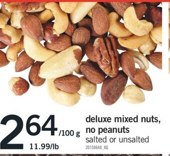Fortinos Deluxe mixed nuts, no peanuts offer