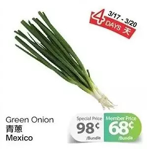T&T Supermarket Green onion offer