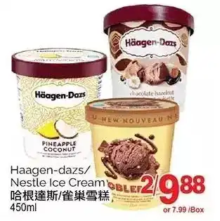 T&T Supermarket Haagen-dazs/ nestle ice cream offer