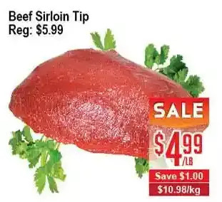 Skyland Foodmart Beef sirloin tip offer