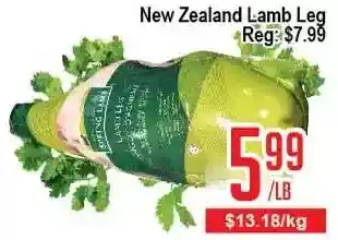 Skyland Foodmart New zealand lamb leg offer
