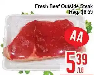 Skyland Foodmart Fresh beef outside steak offer