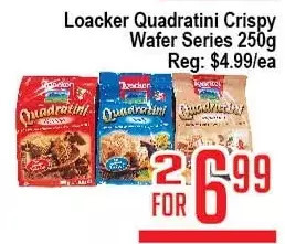 Skyland Foodmart Loacker quadratini crispy wafer series offer
