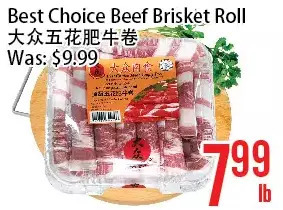 Bestco Food Mart Best choice beef brisket roll offer