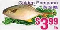 Grant's Foodmart Golden pompano offer