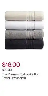 The premium turkish cotton towel - washcloth