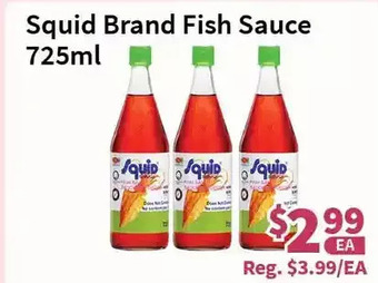 Blue Sky Supermarket Squid brand fish sauce offer