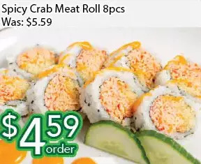 Ample Food Market Spicy crab meat roll offer