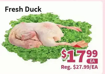 Blue Sky Supermarket Fresh duck offer