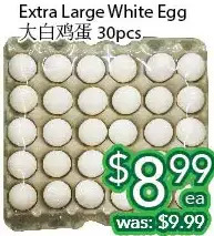 Ample Food Market Extra large white egg offer