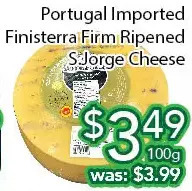 Ample Food Market Portugal imported finisterra firm ripened s.jorge cheese offer
