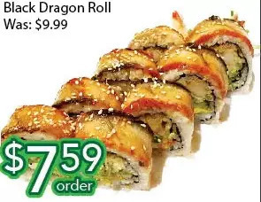 Ample Food Market Black dragon roll offer